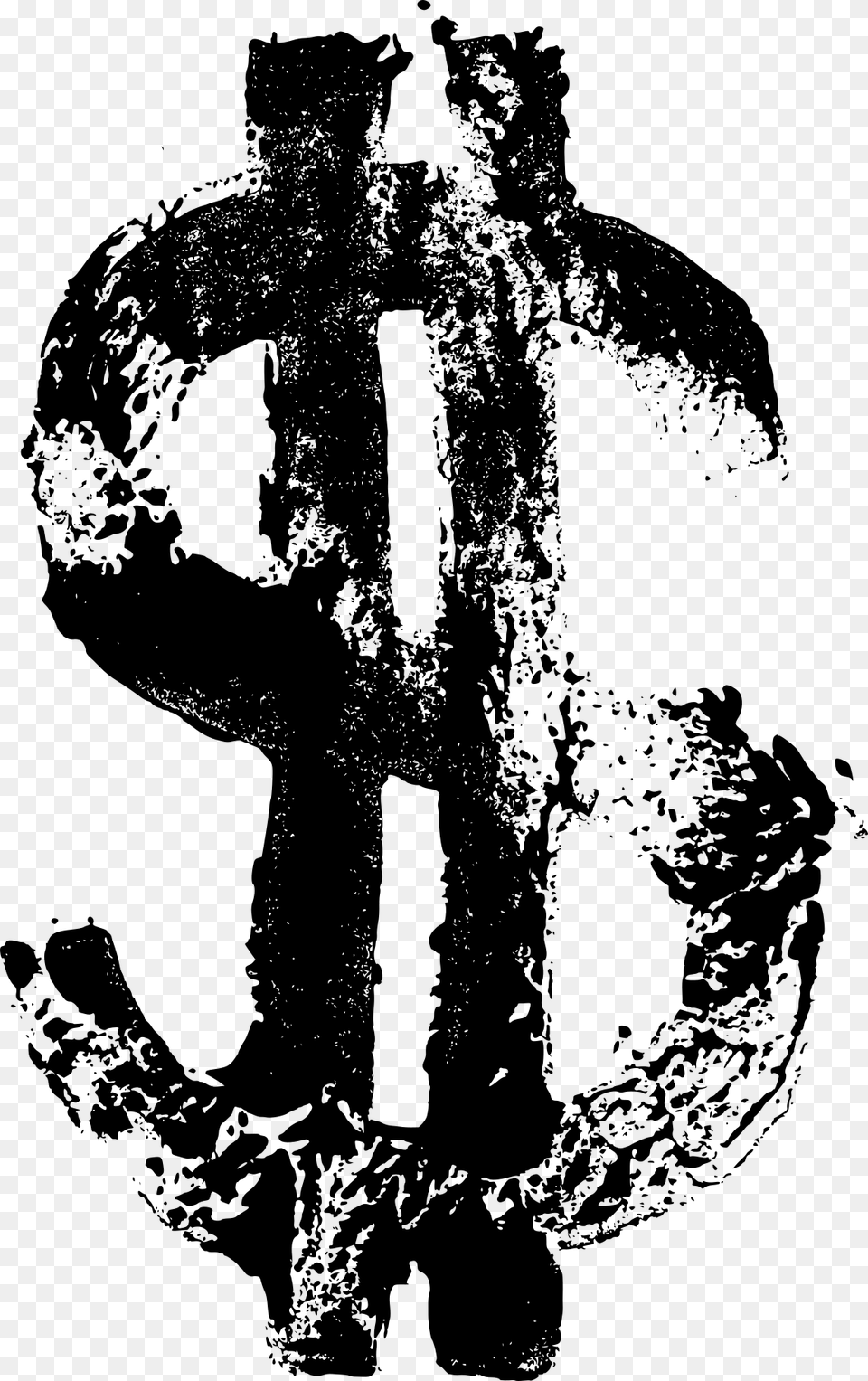 Dollar Symbol, Gray Free Png Download