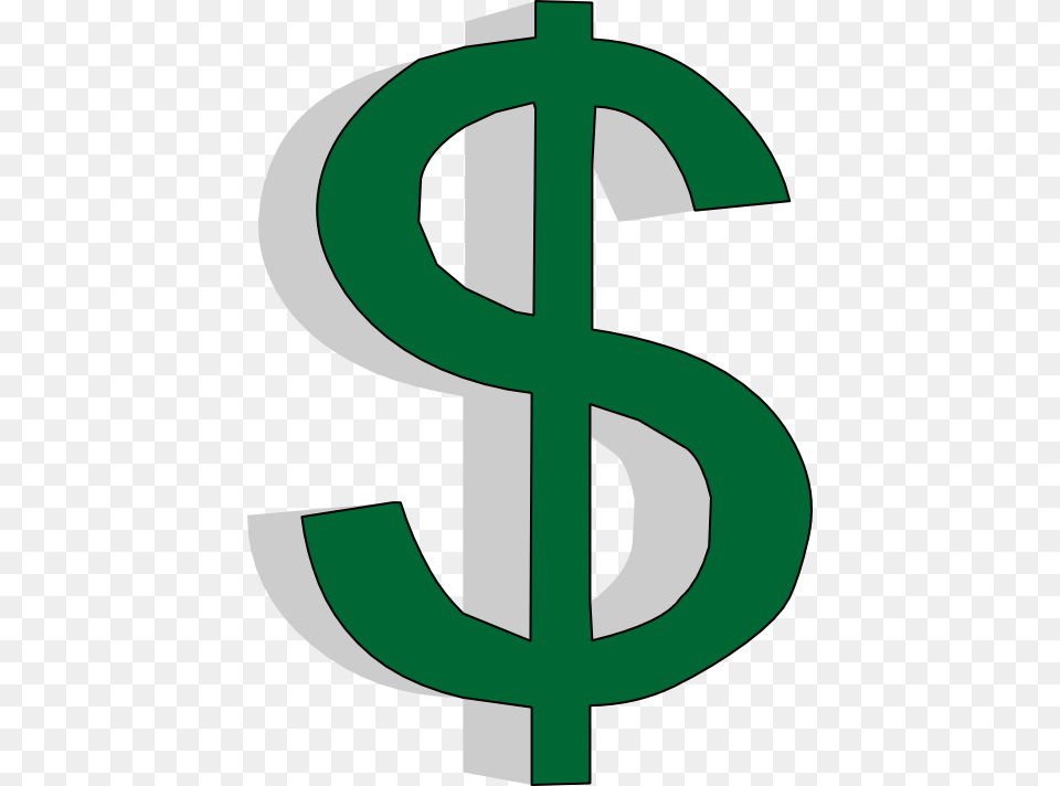 Dollar Symbol In Clipart, Cross, Text, Number Png