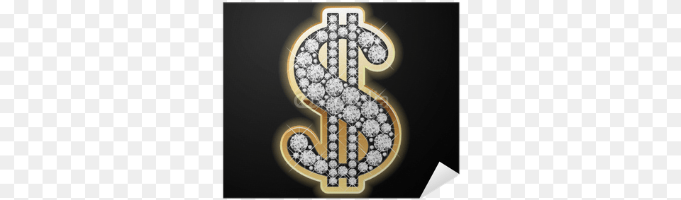 Dollar Symbol In Diamonds Dollar Sign Bling, Accessories, Earring, Jewelry, Diamond Free Transparent Png