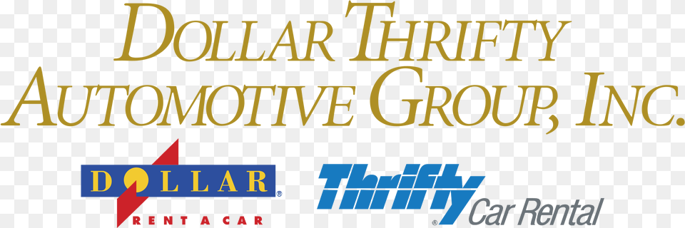 Dollar Thrifty Automotive Group Logo Printed Stock Magnet 1 Inch X 3 Inches Rectangle, Text Free Transparent Png