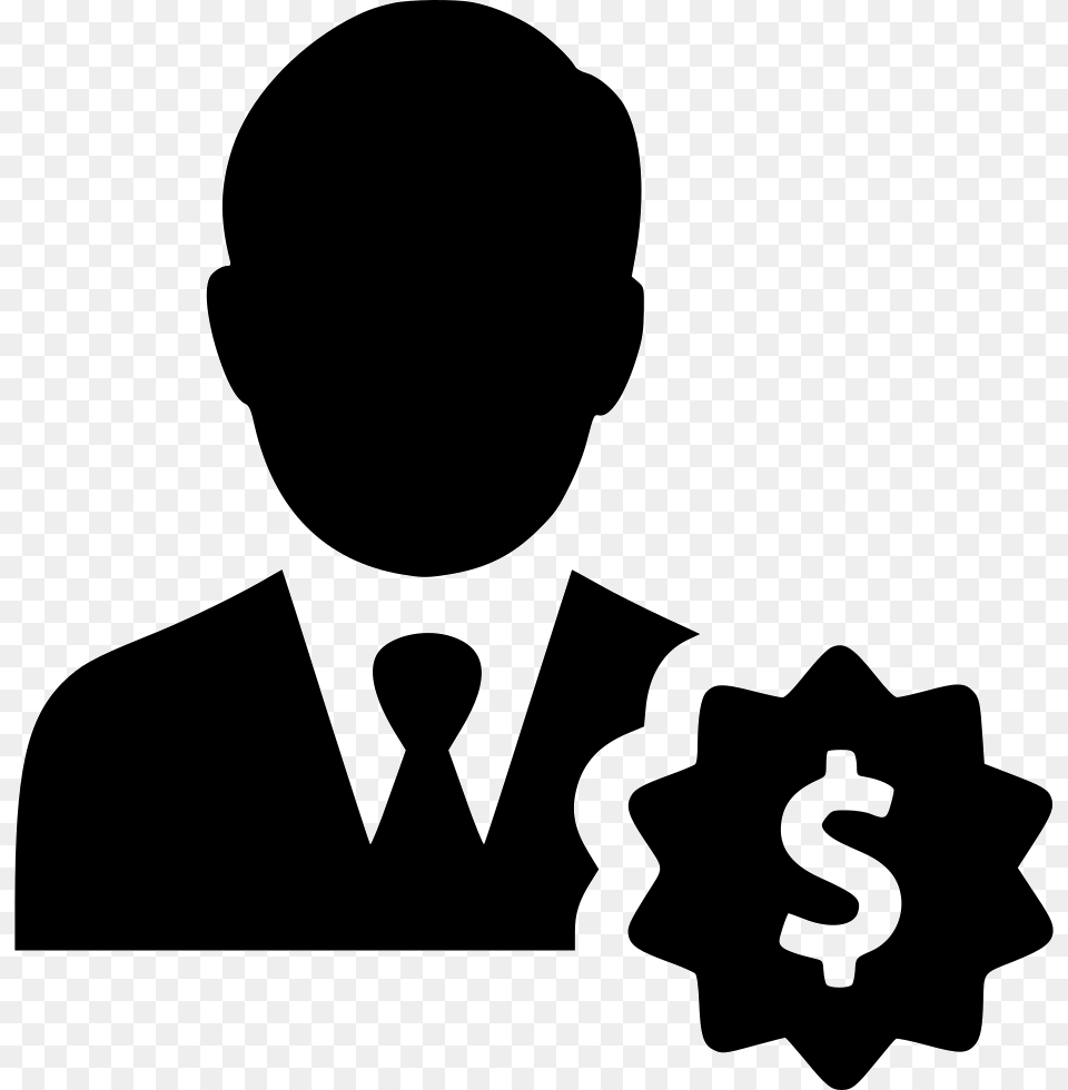 Dollar User Person Financial Businessman Icon, Stencil, Adult, Male, Man Png Image