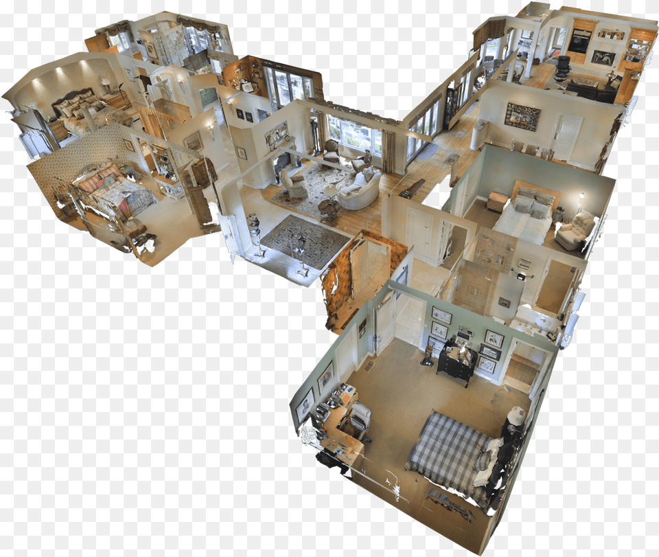 Dollhouse Matterport 3d, Architecture, Building, Indoors, Person Png Image