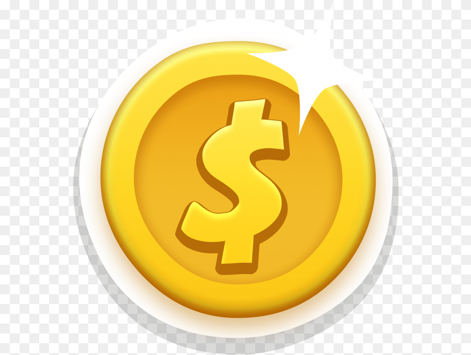 Dollor Coin Image Searchpng Dollar, Symbol, Text, Number Free Png Download