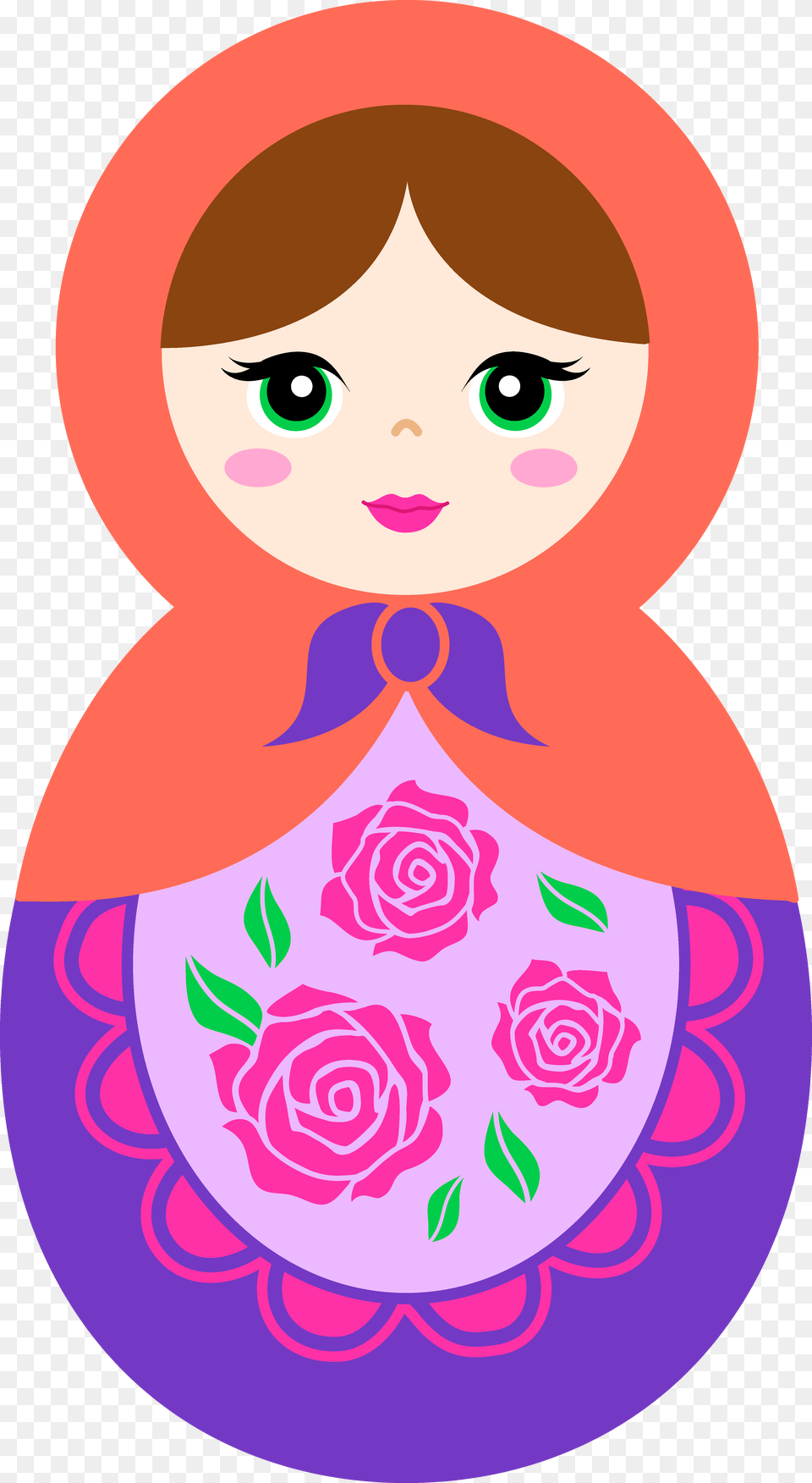 Dolls Clipart Cartoon Russian Doll Clipart, Art, Pattern, Graphics, Floral Design Free Png Download