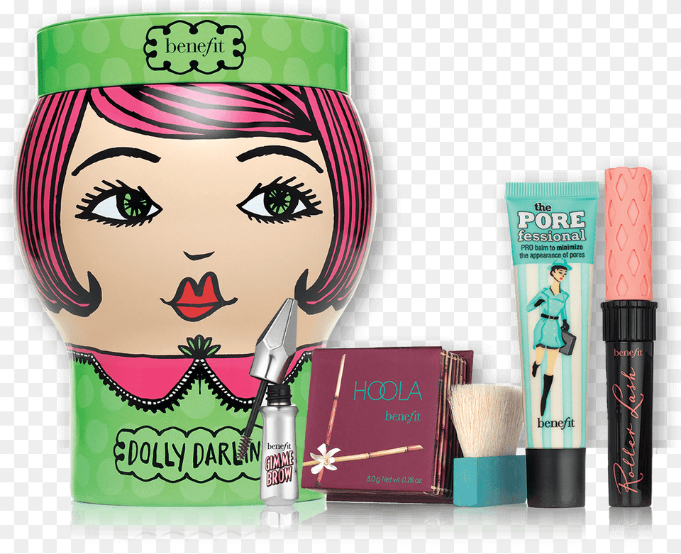 Dolly Darling Benefit Dolly Darling Gift Set, Cosmetics, Lipstick, Person, Adult Free Transparent Png
