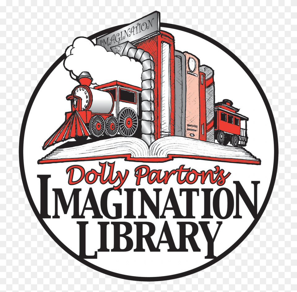 Dolly Partons Imagination Library To Come To Door County, Machine, Wheel, Railway, Train Free Transparent Png