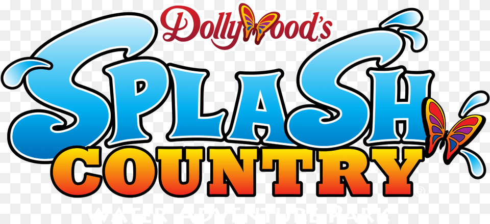 Dollywood Splash Country Logo, Advertisement, Bulldozer, Machine, Poster Png