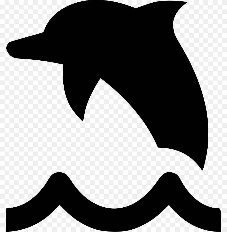 Dolphin, Animal, Mammal, Sea Life, Silhouette Png Image