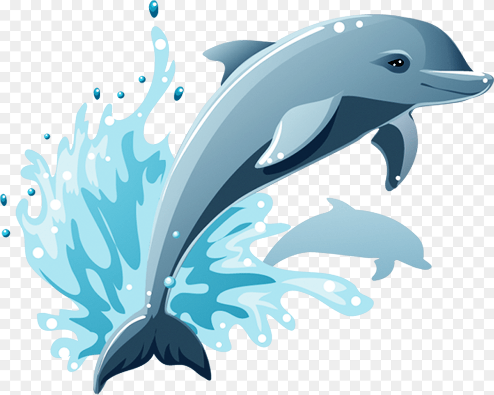 Dolphin Cartoon Drawing Clip Art Cartoon Dolphin Transparent Background, Animal, Mammal, Sea Life, Bear Free Png Download