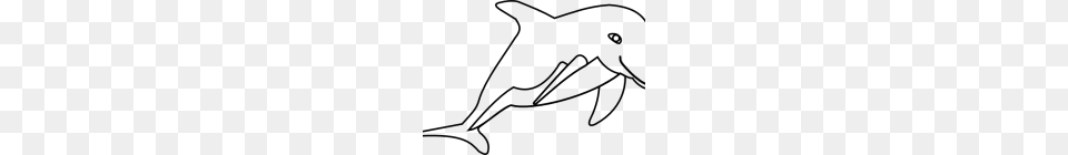 Dolphin Clipart Black And White Dolphin Clipart Tattooed, Silhouette, Animal, Sea Life Free Png