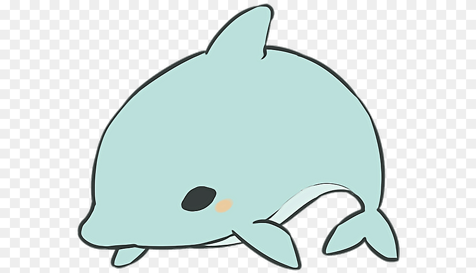 Dolphin Clipart Kawaii Kawaii Cute Cartoon Dolphin, Animal, Sea Life, Mammal, Beluga Whale Free Png