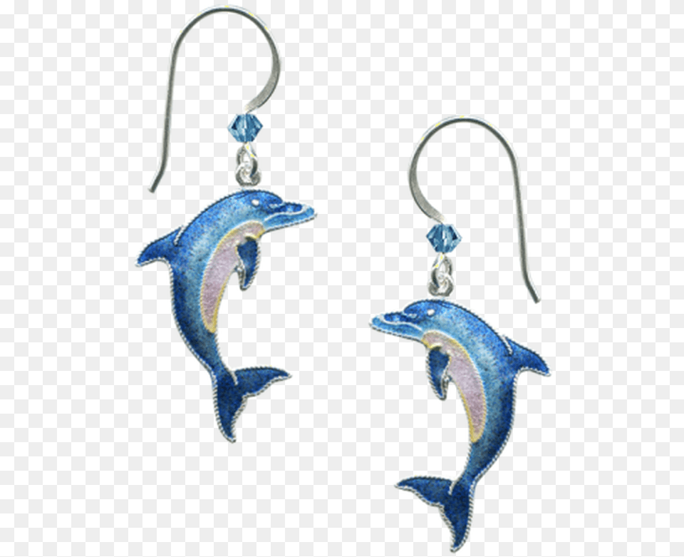 Dolphin Cloisonne Wire Earrings Earrings, Accessories, Earring, Jewelry, Necklace Png
