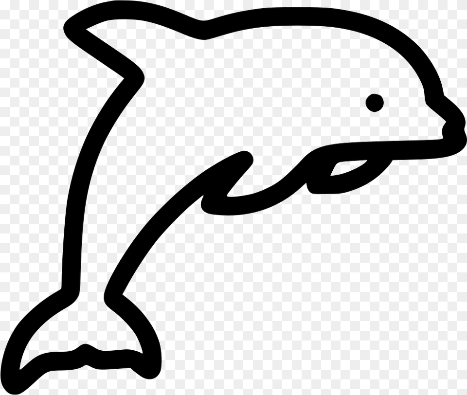 Dolphin Dolphin Clipart Black And White, Animal, Mammal, Sea Life, Bow Free Png
