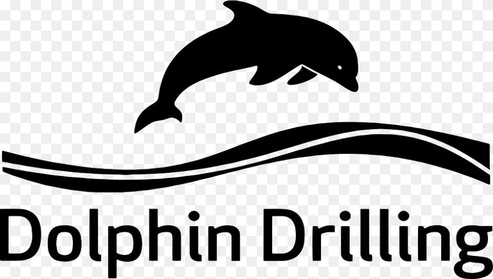 Dolphin Drilling Dolphin Drilling Logo Transparent, Silhouette, Animal, Mammal, Sea Life Free Png Download