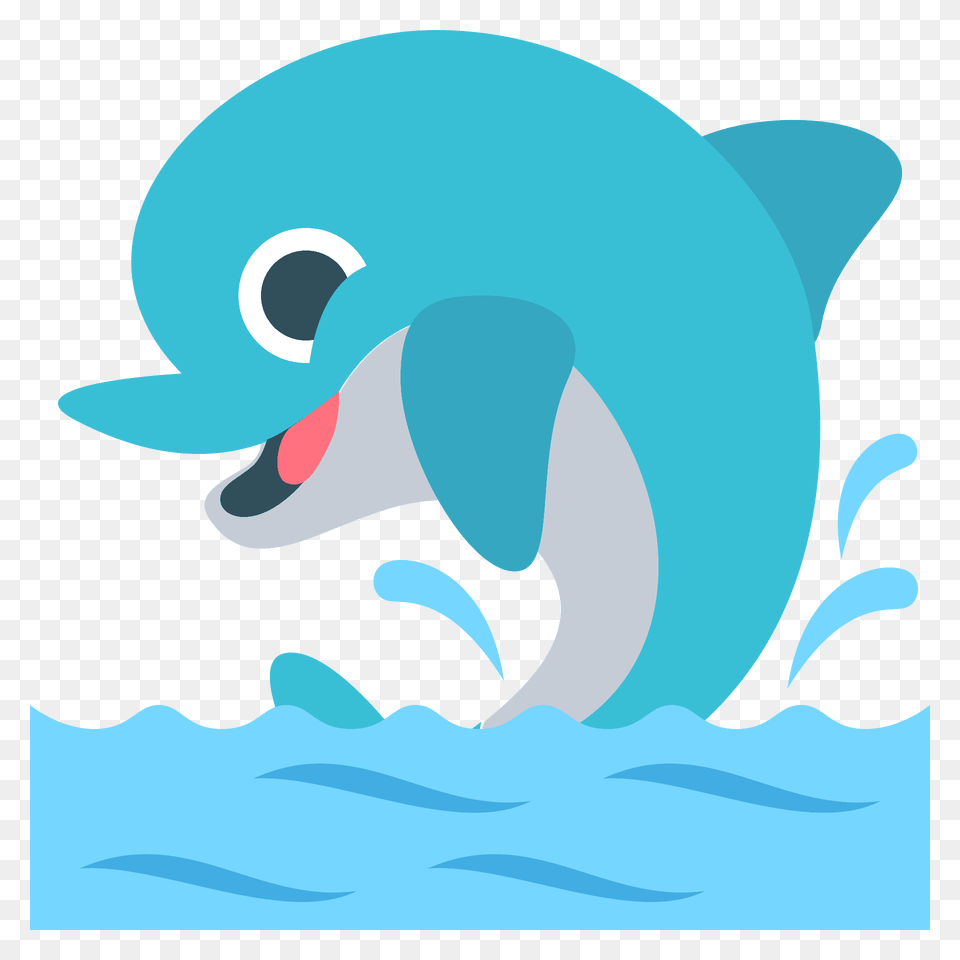 Dolphin Emoji Clipart, Animal, Sea Life, Mammal, Shark Free Png Download