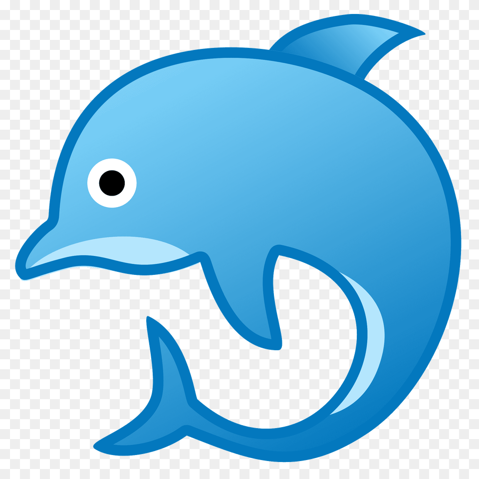 Dolphin Emoji Clipart, Animal, Mammal, Sea Life Png