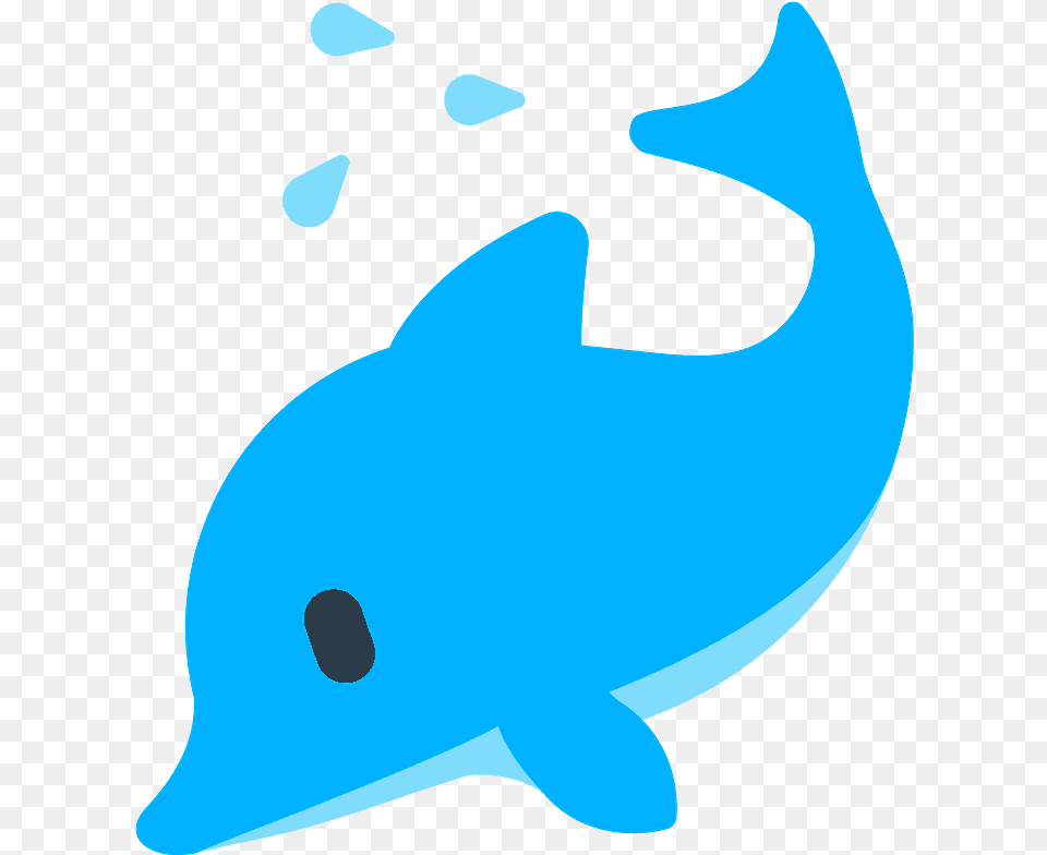 Dolphin Emoji Clipart Emoji Delfin, Animal, Mammal, Sea Life, Baby Free Png Download