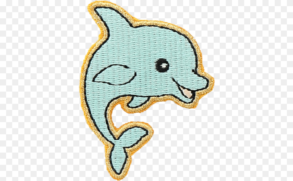 Dolphin Sticker Patch Cartoon, Applique, Pattern, Home Decor, Rug Free Png