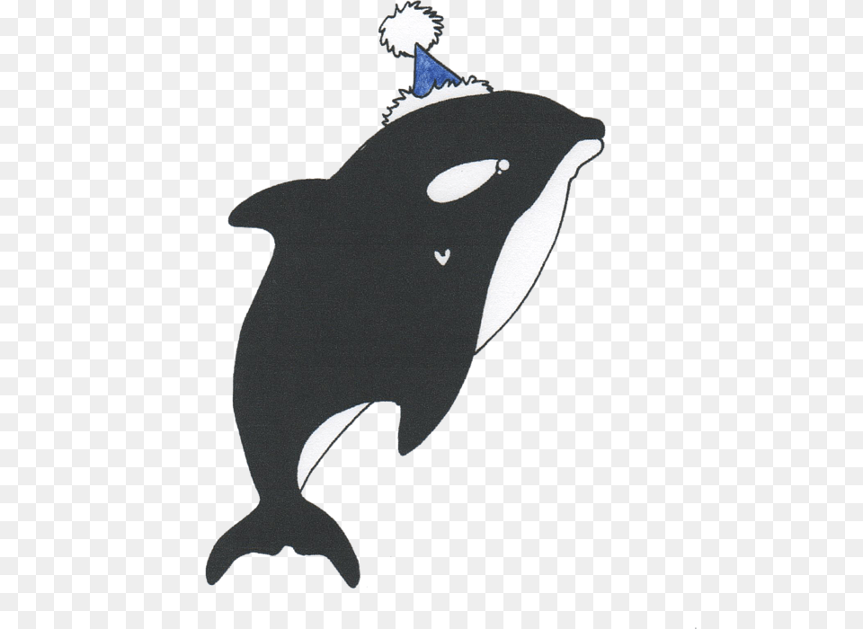 Dolphin T Shirt Party Hat Killer Whale Silhouette Killer Whale, Animal, Sea Life, Fish, Mammal Png