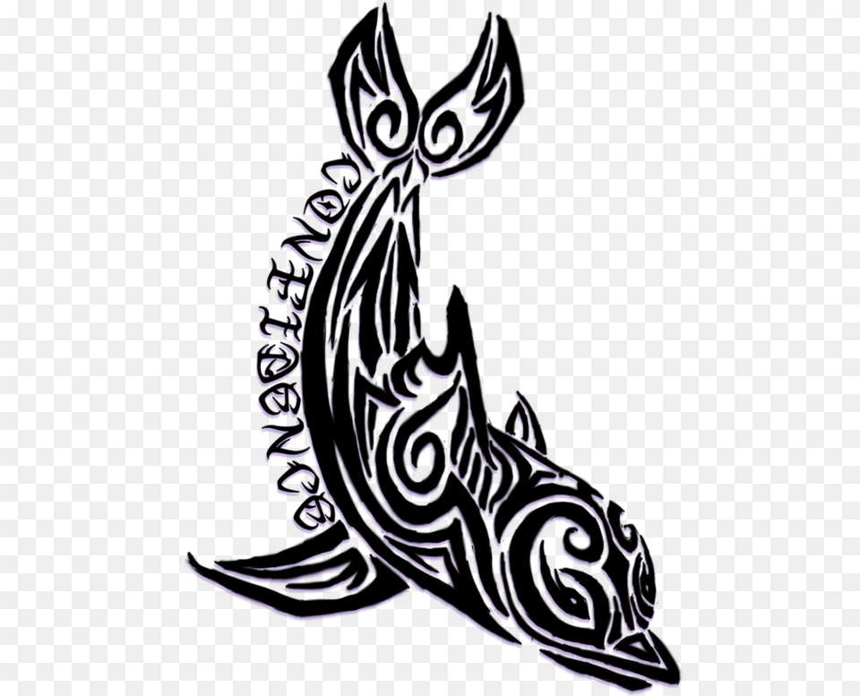 Dolphin Tattoos And Designs Tribal Dolphin Tattoo, Adult, Female, Person, Woman Png Image