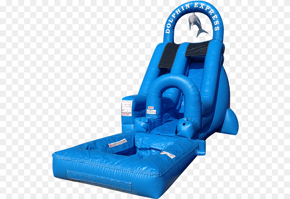 Dolphon Express Waterslide Dolphin Express Inflatable Slide, Toy Free Png