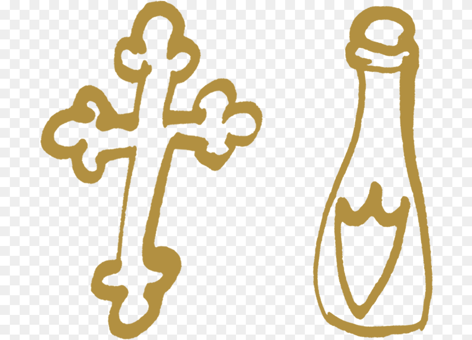 Dom Prignon Was A Monk Language, Cross, Symbol, Electronics, Hardware Free Transparent Png