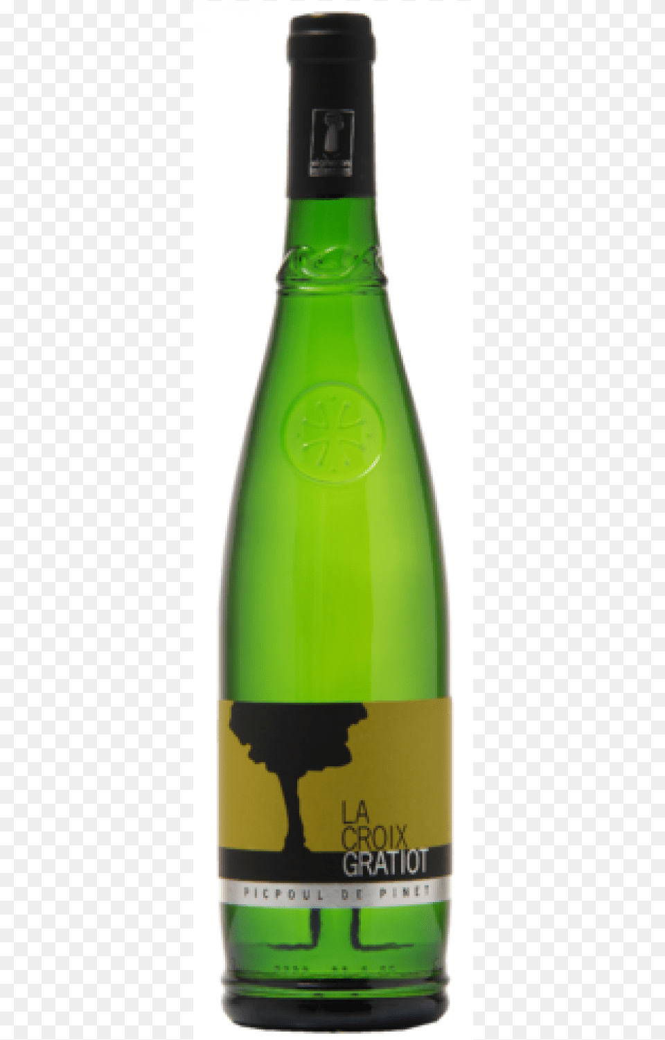 Domaine La Croix Gratiot Picpoul De Pinet Glass Bottle, Alcohol, Beer, Beverage, Beer Bottle Free Png Download