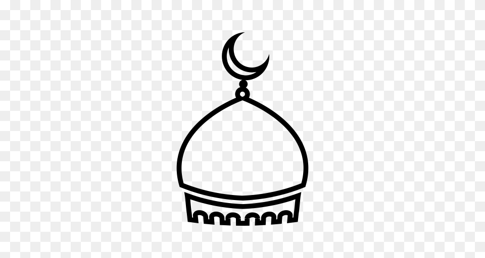 Dome Clipart Masjid, Gray Free Png Download