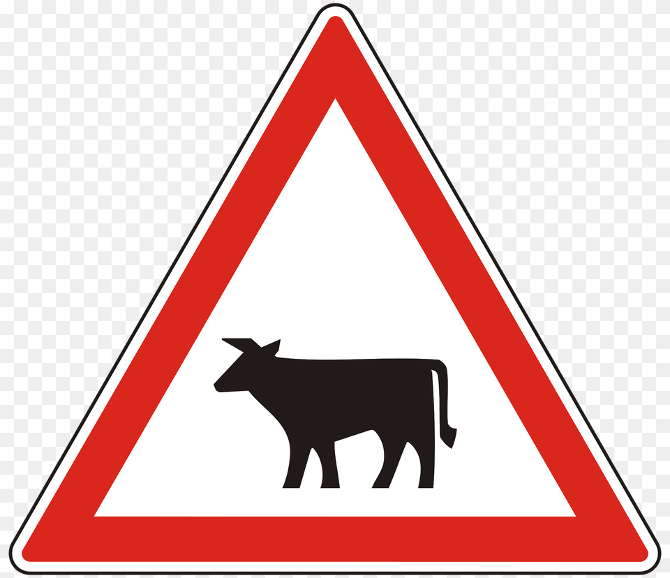 Domestic Animals Sign In Hungary Clipart, Symbol, Road Sign, Animal, Kangaroo Free Transparent Png