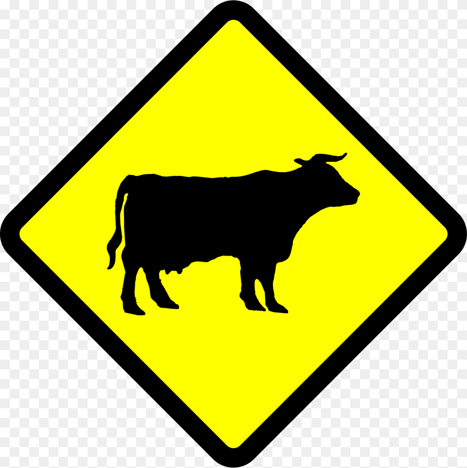 Domestic Animals Sign In Indonesia Clipart, Symbol, Animal, Cattle, Cow Png
