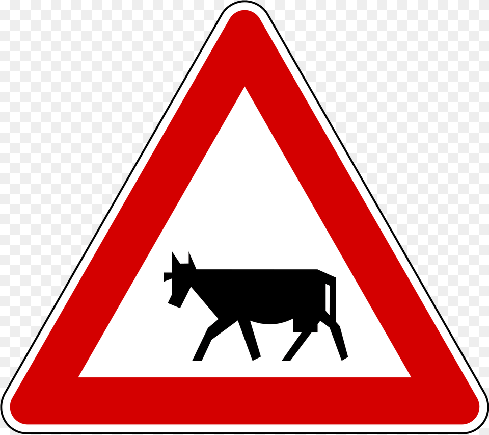 Domestic Animals Sign In Slovenia Clipart, Symbol, Road Sign Free Png Download