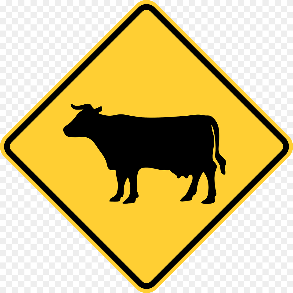 Domestic Animals Sign In United States Clipart, Symbol, Animal, Cattle, Cow Free Png