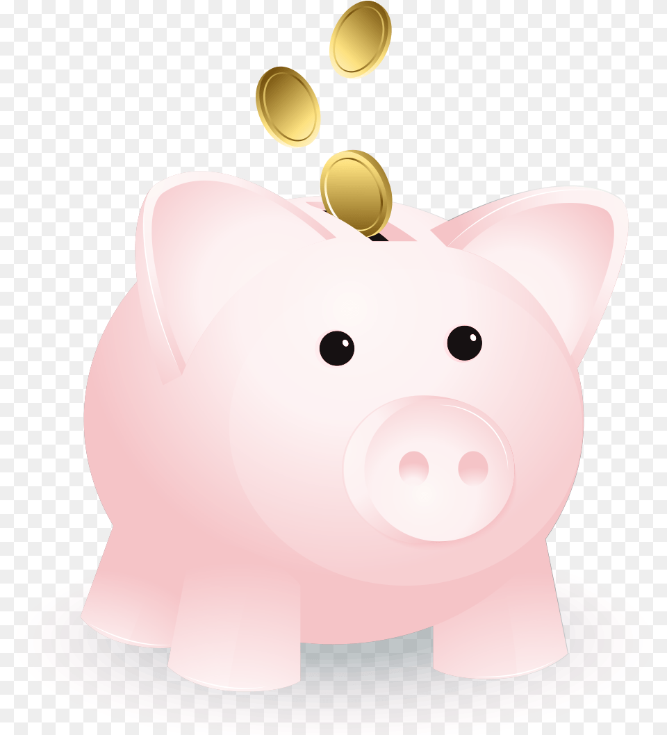 Domestic Pig, Piggy Bank, Birthday Cake, Cake, Cream Free Transparent Png