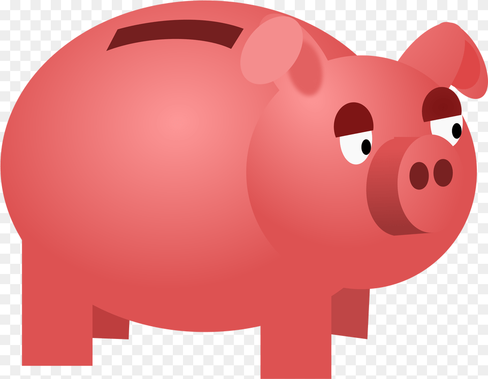 Domestic Pigsavingpiggy Bankpinksnoutclip Artsuidaemoney Clipart Piggy Bank, Piggy Bank, Animal, Fish, Sea Life Free Png