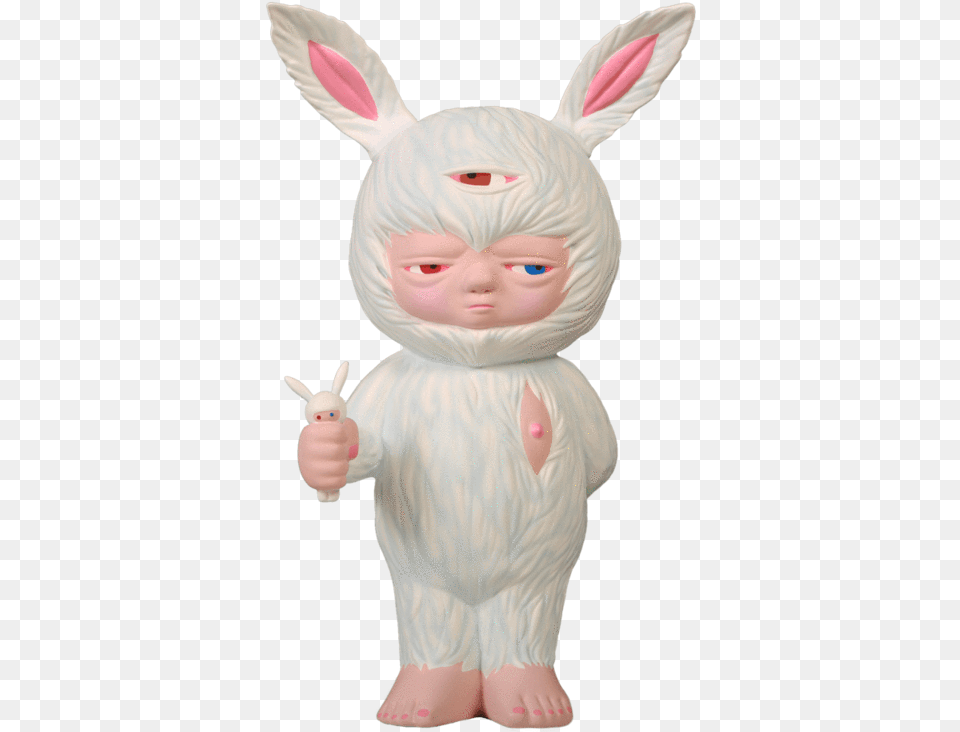 Domestic Rabbit, Figurine, Baby, Person, Face Free Png Download