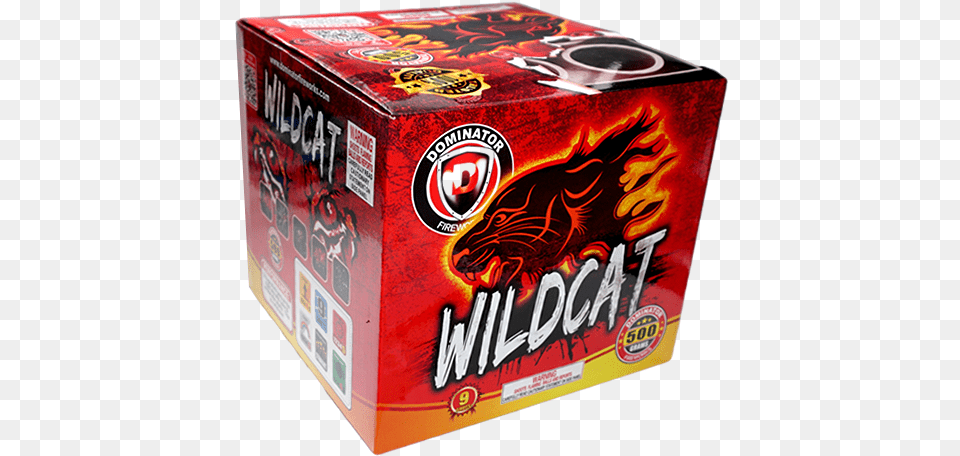 Dominator Fireworks Wildcat 9 Shot 5oo Packet, Box Free Png