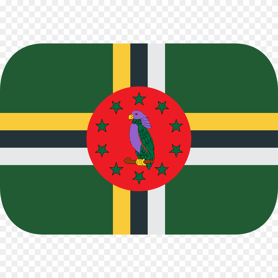 Dominica Flag Emoji Clipart, Animal, Bird, Pattern Free Png Download