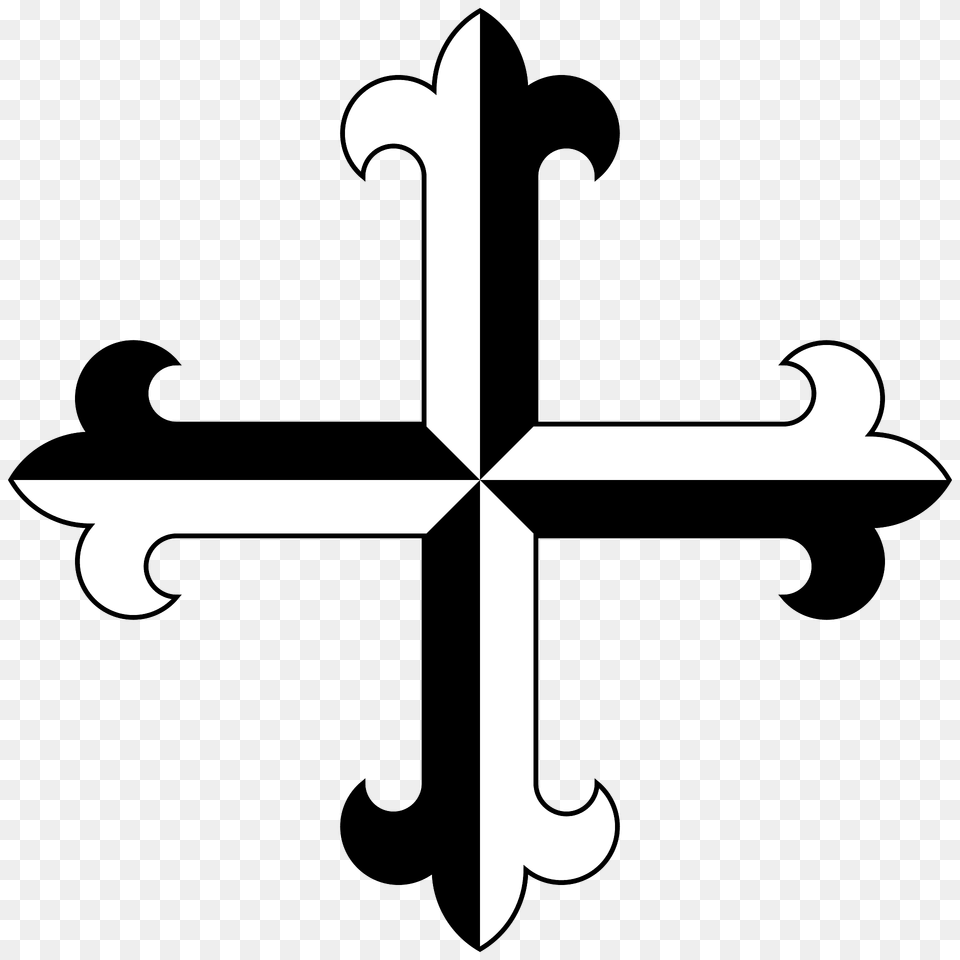 Dominican Cross Basic Clipart, Symbol Free Png