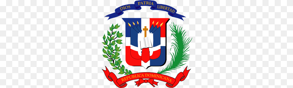 Dominican Flag Tattoos Dominican Republic Clip Art, Emblem, Symbol, Logo, Festival Png Image
