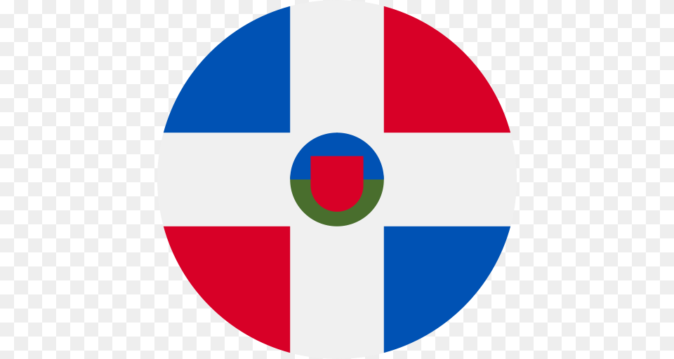 Dominican Republic Dominican Flag Icon With And Vector, Disk Free Transparent Png