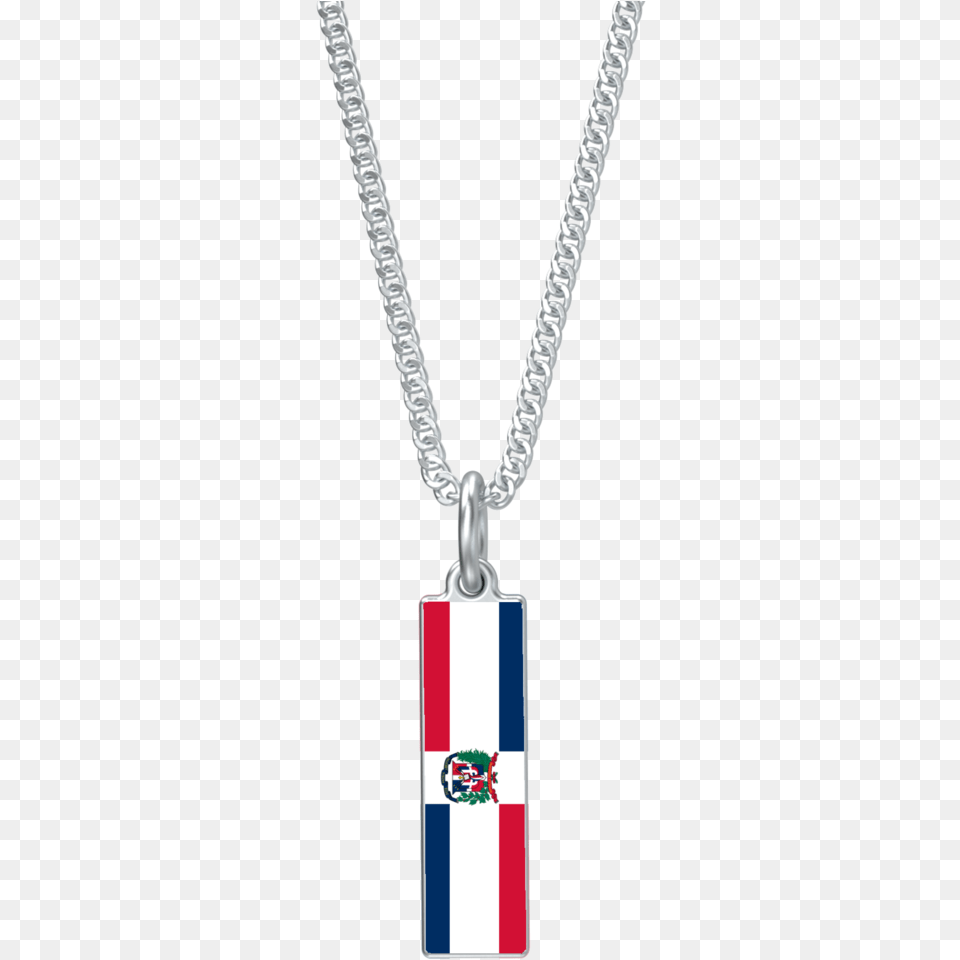 Dominican Republic Drop Pendant In Silver Necklace, Accessories, Jewelry, Smoke Pipe Png Image