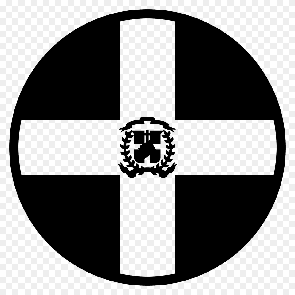 Dominican Republic Flag Emoji Clipart, Cross, Symbol, Disk Png