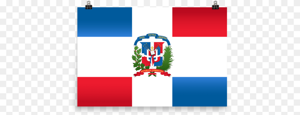 Dominican Republic Flag Wall Art, Emblem, Symbol, Dynamite, Weapon Free Png Download