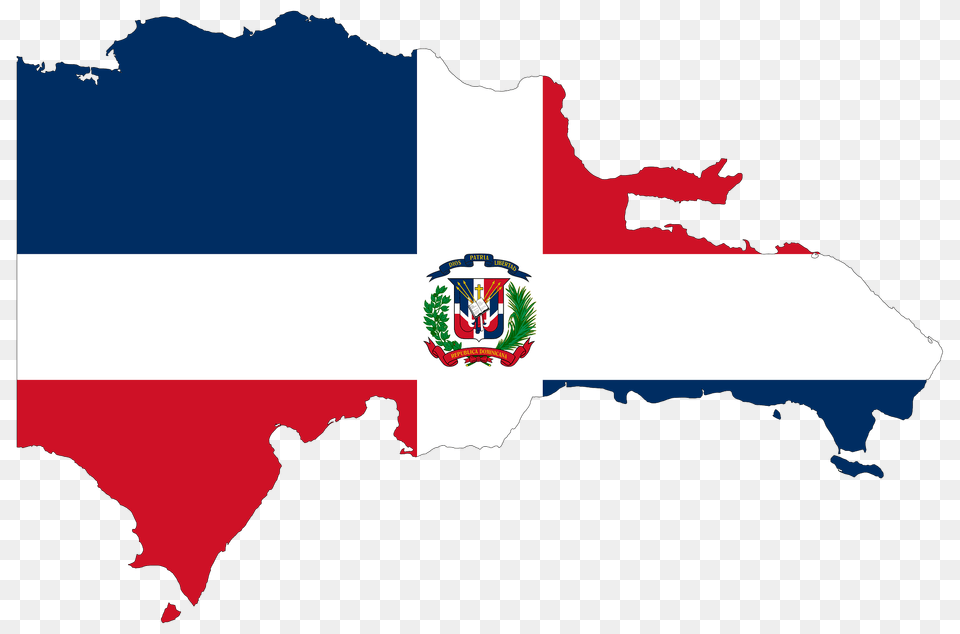 Dominican Republic Map Flag Clipart, Logo, Chart, Plot, Symbol Free Transparent Png