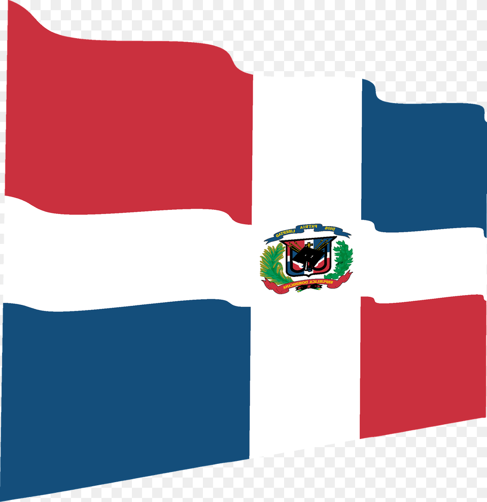 Dominican Republic Wavy Flag Clipart Png Image