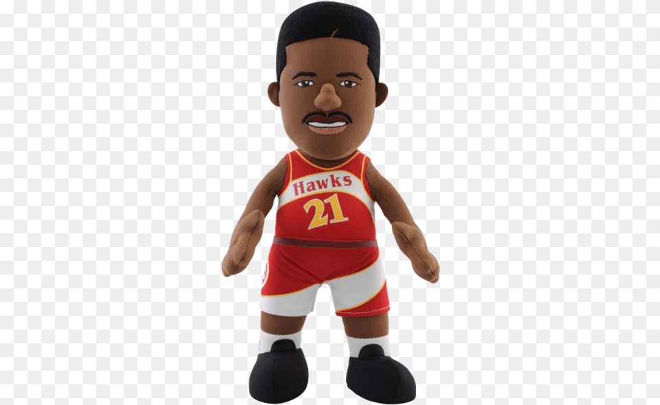 Dominique Wilkins Jersey, Baby, Person, Doll, Toy Png