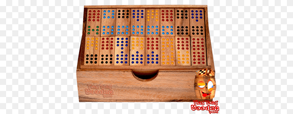 Domino 12 Family Box Domino With 96 Wooden Dominoes Game Png