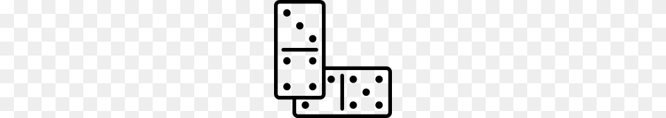 Domino Game Icon, Gray Png Image