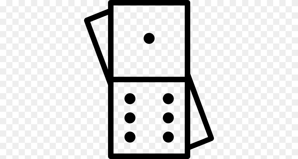 Domino Icon, Gray Png Image