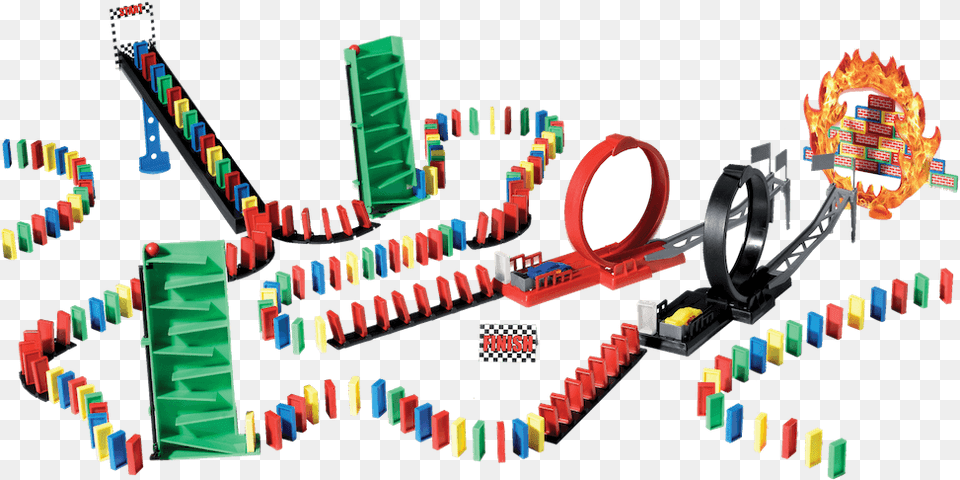 Domino Rally Crazy Race U2014 Goliath Games Domino Rally Racing, Toy, Game Free Transparent Png